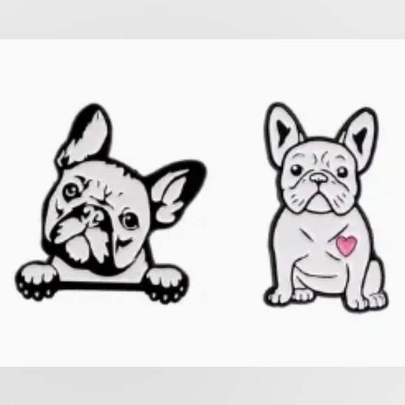 Samson's FRIENDS Choose 1 Cute French Bulldog Enamel Pin - Picture 1 of 2